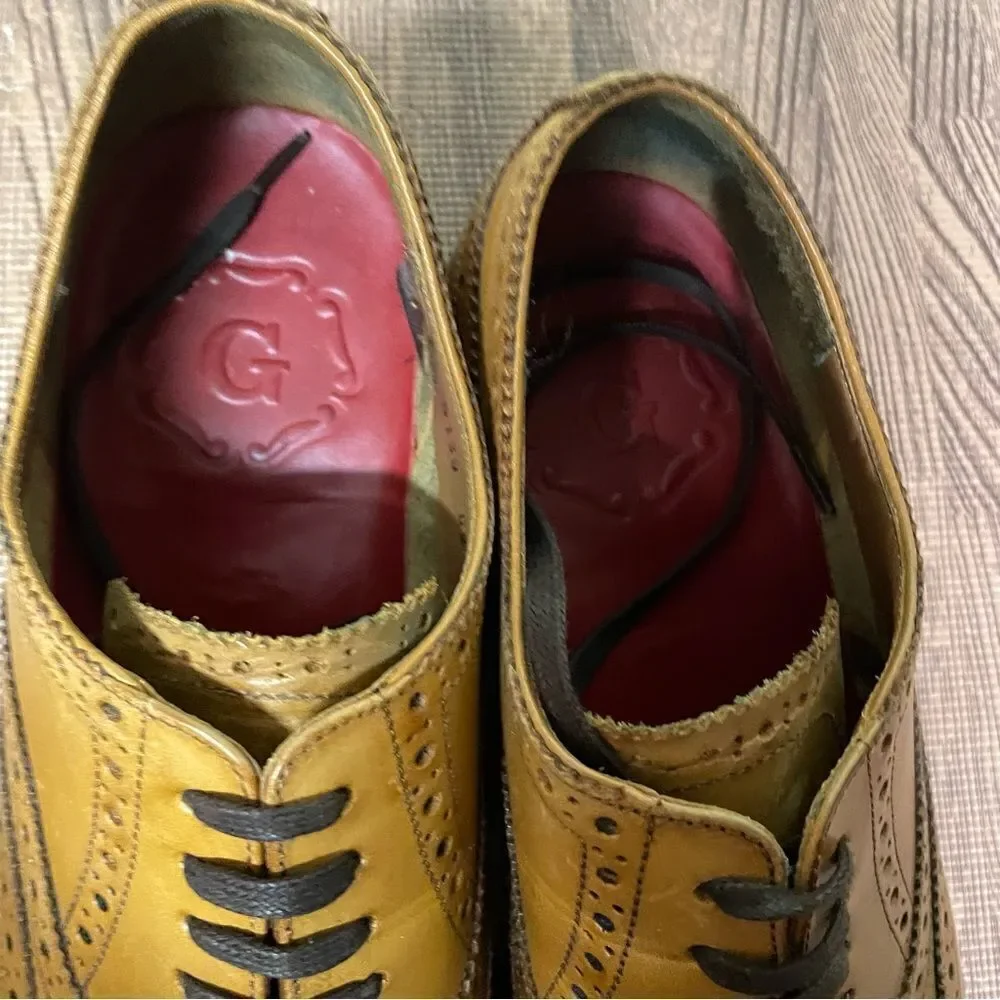 Grenson Dylan Wing Tip Oxford Brogue Leather Goodyear Welted Men’s UK 6.5 US 7.5